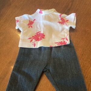 Bitty Baby doll clothes set.  Jeans & cute top
